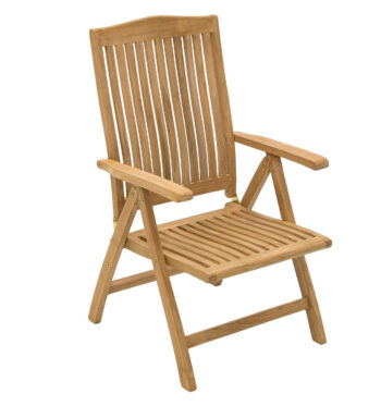 Deokork Záhradné teakové polohovacie kreslo LAGUNA (teak)