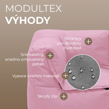 Deokork Záhradný detský textilný rohový diel MODULTEX KIDS (cappuccino)