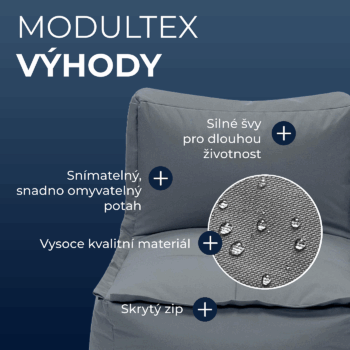 Deokork Záhradný detský textilný stredový diel MODULTEX KIDS (sivá)