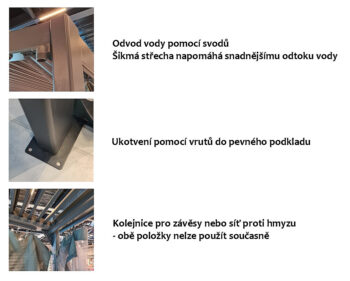 Deokork Záhradný hliníkový altánok LUXURY 6x3,5 m (grafit)