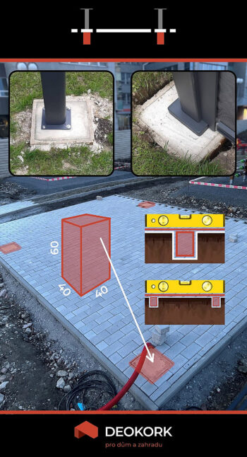Deokork Záhradný hliníkový altánok LUXURY 6x3,5 m (grafit)
