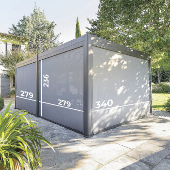 Deokork Záhradný hliníkový altánok MEGAN 6x3,6 m (grafit)