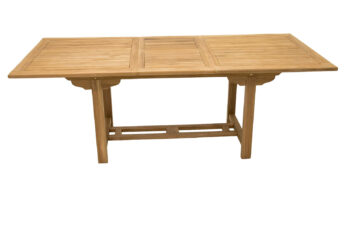 Deokork Záhradný obdĺžnikový stôl MONTANA 160/210 x 90 cm (teak)