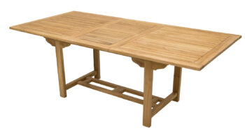 Deokork Záhradný obdĺžnikový stôl MONTANA 160/210 x 90 cm (teak)