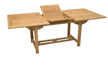 Deokork Záhradný obdĺžnikový stôl MONTANA 160/210 x 90 cm (teak)
