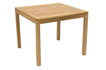 Deokork Záhradný stôl pevný FLORA 90x90 cm (teak)