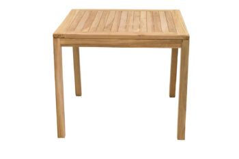 Deokork Záhradný stôl pevný FLORA 90x90 cm (teak)