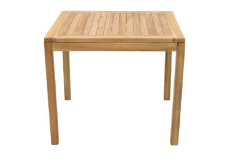 Deokork Záhradný stôl pevný FLORA 90x90 cm (teak)