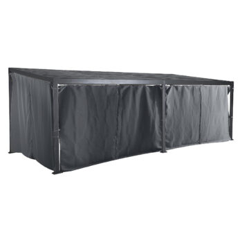 Deokork Závesy k altánku LUXURY 6x3,5 m (grafit)