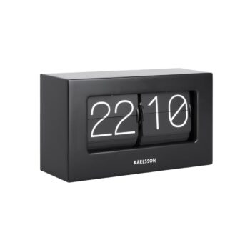Designové stolní překlápěcí hodiny 5620BK Karlsson 21cm