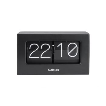 Designové stolní překlápěcí hodiny 5620BK Karlsson 21cm