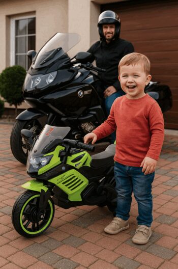 Detská elektrická motorka K1500 Emulation červená