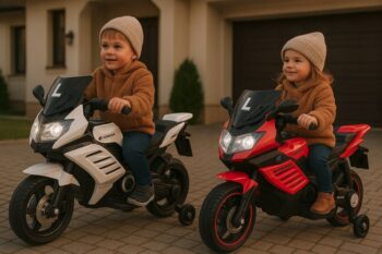 Detská elektrická motorka K1500 Emulation červená
