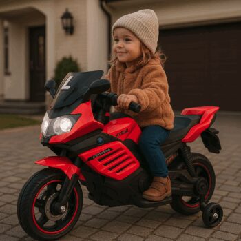 Detská elektrická motorka K1500 Emulation červená
