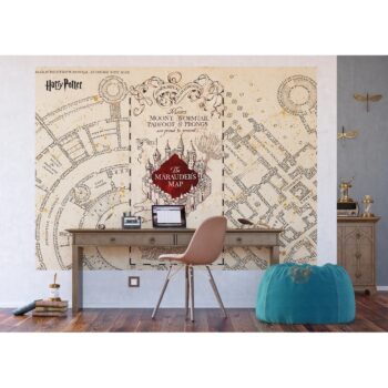 Detská fototapeta Harry Potter Marauders Map 252 x 182 cm, 4 diely