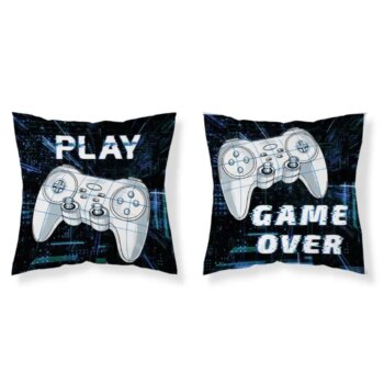 Detská obliečka na vankúš Game Over - čierna Šírka: 40 cm | Dĺžka: 40 cm