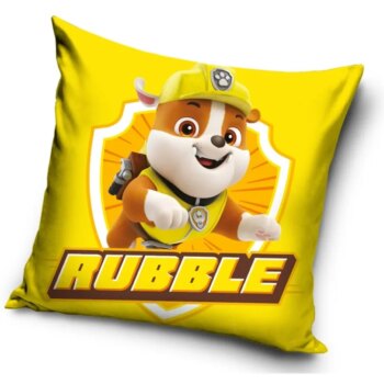 Detská obliečka na vankúš Paw Patrol-Rubble Šírka: 40 cm | Dĺžka: 40 cm
