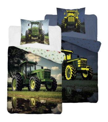 Detská posteľná bielizeň 100 % bavlna –  Traktor - svieti v tme Šírka: 140 cm | Dĺžka: 200 cm
