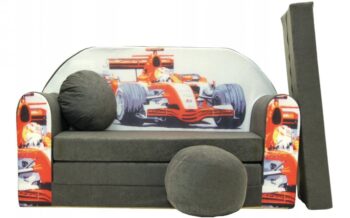 Detská rozkladacia pohovka 98 x 170 cm Červená formula