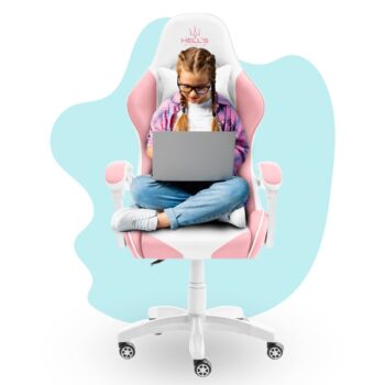 Detská stolička na hranie v ružovej farbe pre dievča KIDS PINK- WHITE