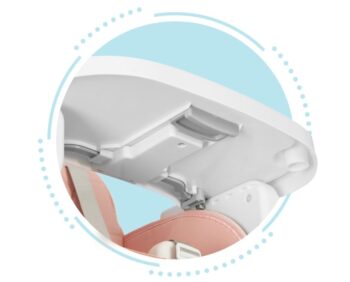 Detská stolička na kŕmenie 3v1 skladacia Ecotoys Pink