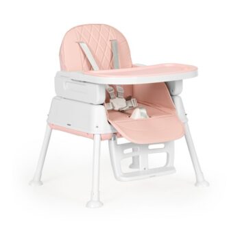 Detská stolička na kŕmenie 3v1 skladacia Ecotoys Pink