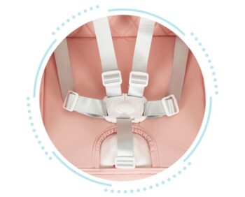 Detská stolička na kŕmenie 3v1 skladacia Ecotoys Pink