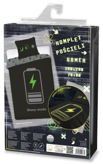 Detské bavlnené obliečky s motívom -  telefon Sleep Mode 2 časti: 1ks 140 cmx200 + obliečka 70 cmx90 70 x 90 cm
