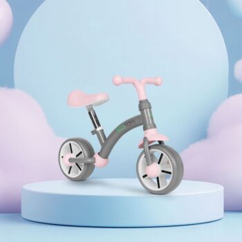 Detské odrážadlo -  bicykel ECOTOYS bielo-zelená