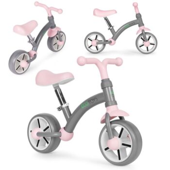 Detské odrážadlo -  bicykel ECOTOYS ružová