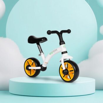 Detské odrážadlo -  bicykel ECOTOYS ružová
