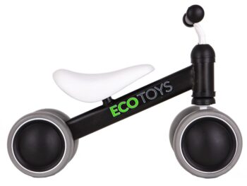 Detské odrážadlo v čiernej farbe Ecotoys