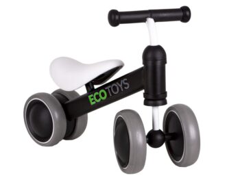Detské odrážadlo v čiernej farbe Ecotoys