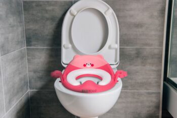 Detské sedátko na WC s poduškou - ružové