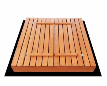 Detské uzatvárateľné pieskovisko s lavičkami 140 x 140 cm impregnované