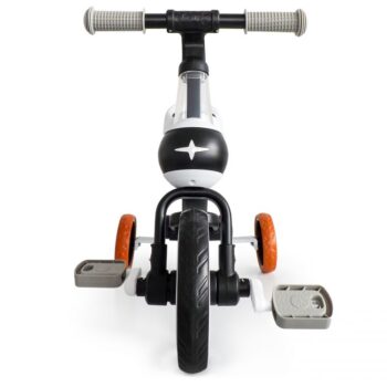 Detský bicykel, odrážadlo v čiernej farbe Ecotoys 4v1