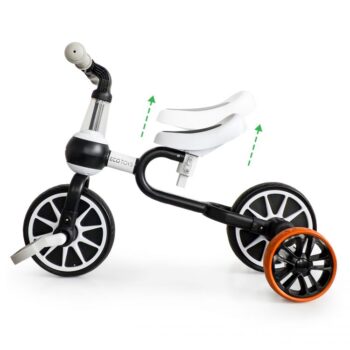 Detský bicykel, odrážadlo v čiernej farbe Ecotoys 4v1