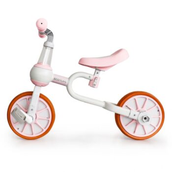 Detský bicykel, odrážadlo v ružovej farbe Ecotoys 4v1