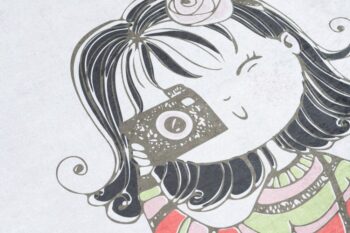 Detský koberec do dievčenskej izby so slečnou a psíkom Šírka: 160 cm | Dĺžka: 220 cm