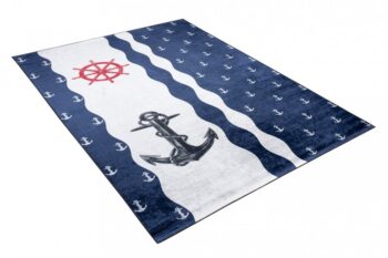 Detský koberec s jednoduchým námorníckym motívom Šírka: 80 cm | Dĺžka: 150 cm