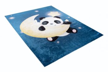 Detský koberec s motívom pandy na mesiaci Šírka: 80 cm | Dĺžka: 150 cm
