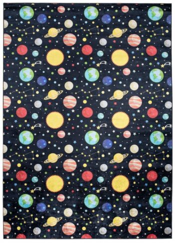 Detský koberec s motívom planét a hviezd Šírka: 160 cm | Dĺžka: 220 cm