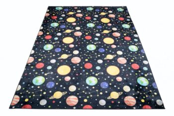 Detský koberec s motívom planét a hviezd Šírka: 80 cm | Dĺžka: 150 cm