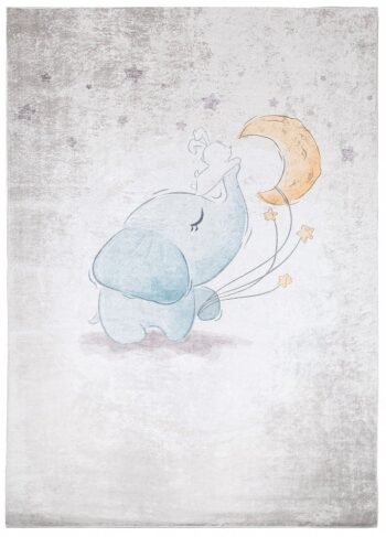 Detský koberec s motívom sloníka s mesiacom Šírka: 160 cm | Dĺžka: 220 cm