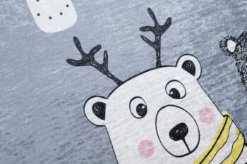 Detský koberec s motívom zvieratiek a cesty Šírka: 160 cm | Dĺžka: 220 cm