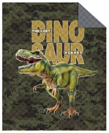 Detský prehoz s dinosaurom Šírka: 170 cm | Dĺžka: 210 cm
