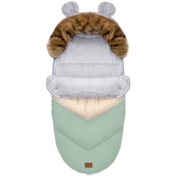 Detský rastúci fusak Teddy v zeleno-sivej farbe