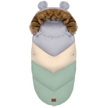 Detský rastúci fusak Teddy v zeleno-sivej farbe