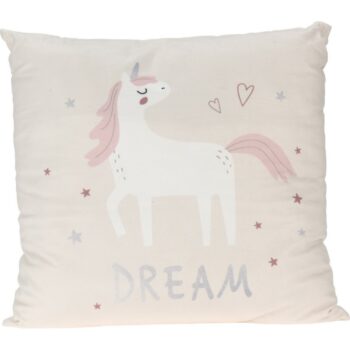 Detský vankúš Unicorn dream biela, 40 x 40 cm​