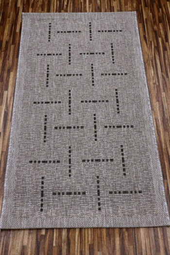 Devos Caby (DC Carpets), Kusový koberec FLOORLUX Silver / Black 20008 Spoltex – na von aj na doma, 160x230, šedá, chodba / predsieň